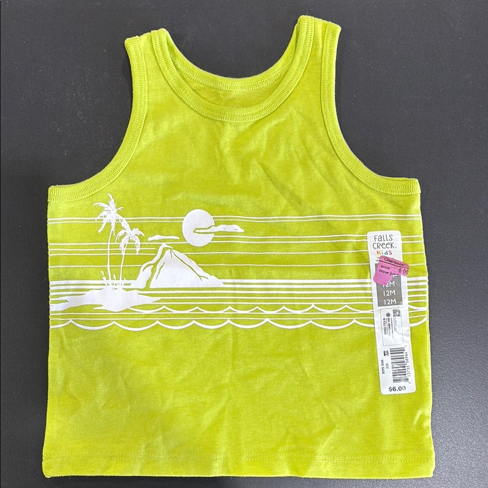 Falls Creek Kids Lime Green Tank Top